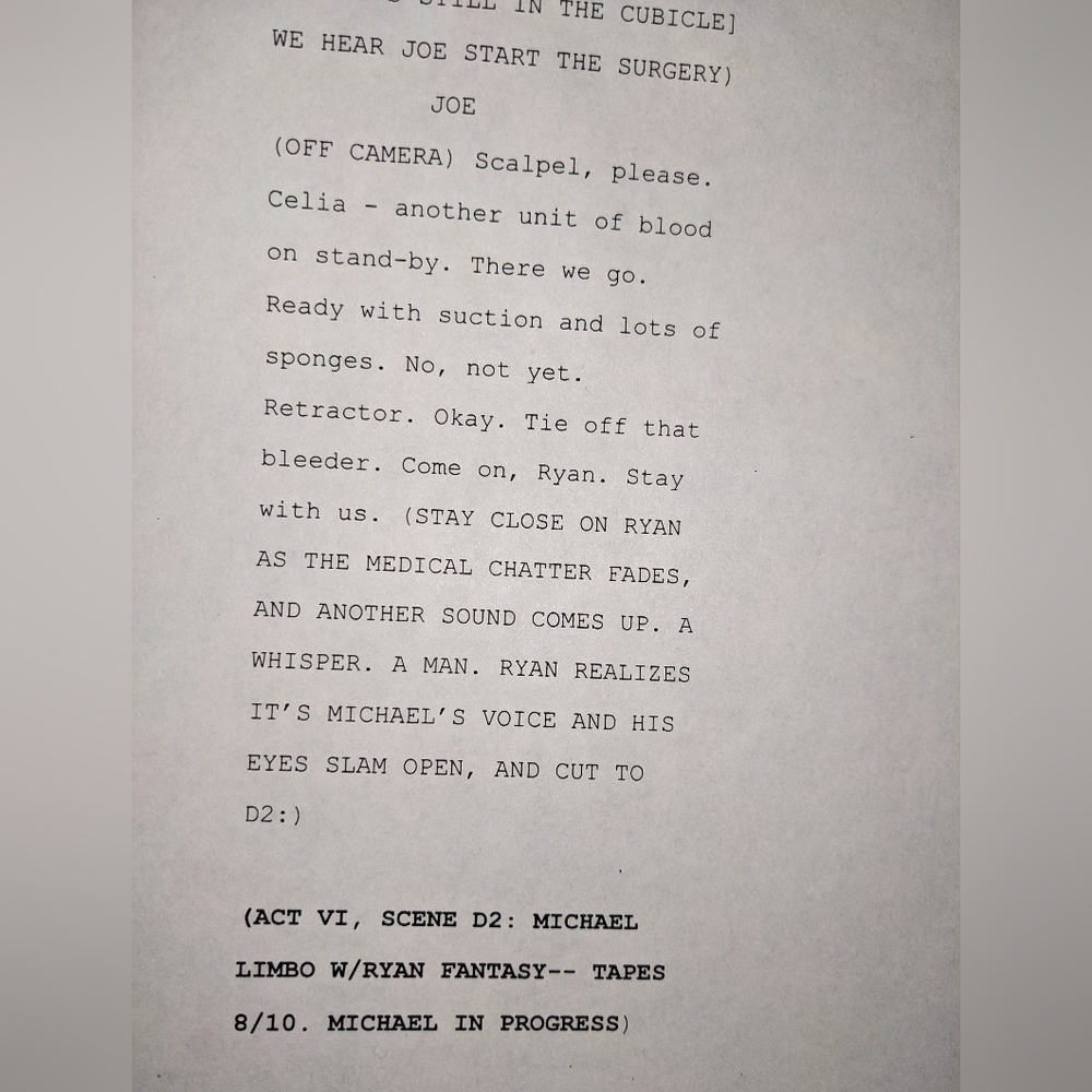 All My Children" official show script 2004